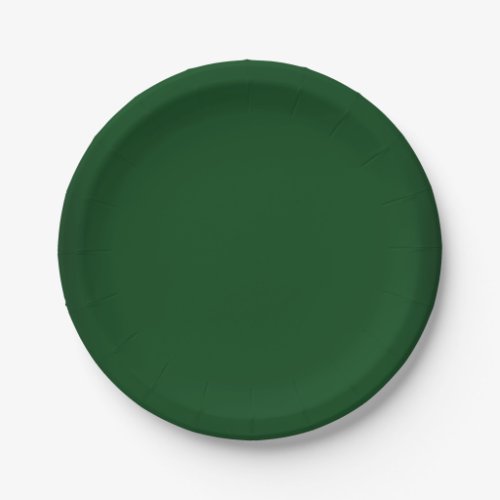 Modern Forest Green Customizable Paper Plates