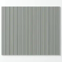 Modern Forest Green Stripe Christmas Gift Wrapping Paper