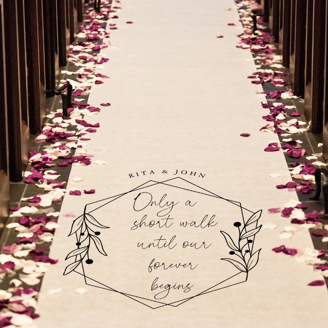 Modern Forever begins Wedding Aisle Entrance Floor Decals (Creator Uploaded)