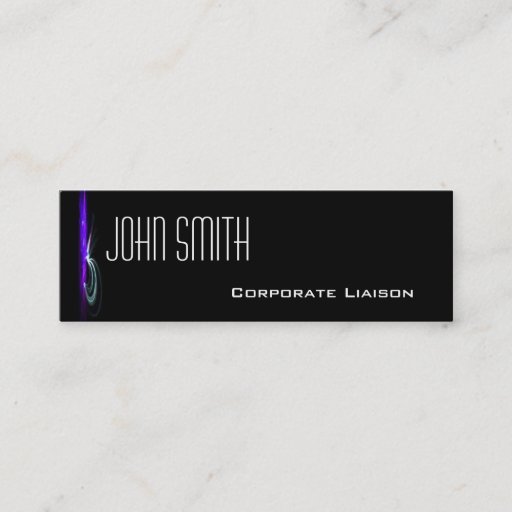 Customizable Modern Fountain Blue Skinny Business Cards