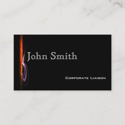 Customizable Modern Fountain Orange Standard Business Cards