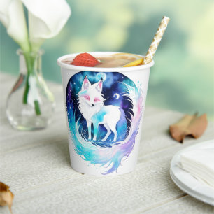 Modern Fox Woodland Birthday Paper Cups