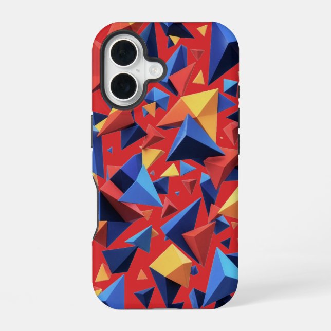 Modern Fragment Grid iPhone Case (Back)