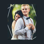 Modern Frame Canvas Print<br><div class="desc">Full bleed photo canvas featuring a stylish geometric frame. Personalize it with your wedding date, a name, or any text of your choice for a beautiful and unique piece of wall art.</div>