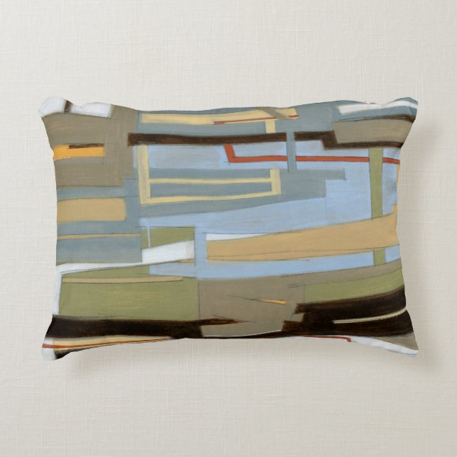 Modern Free Expression Painting by Norman Wyatt Accent Pillow (Front)
