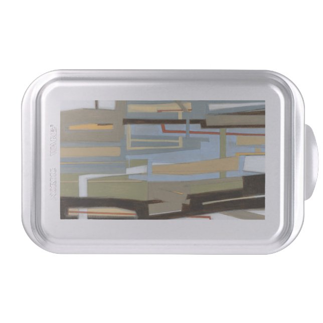 Modern Free Expression Painting by Norman Wyatt Cake Pan (Front)