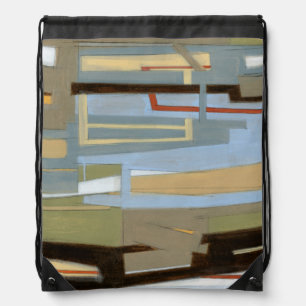 Modern Free Expression Painting by Norman Wyatt Drawstring Bag