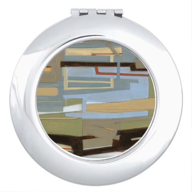 Modern Free Expression Painting by Norman Wyatt Makeup Mirror (Front)