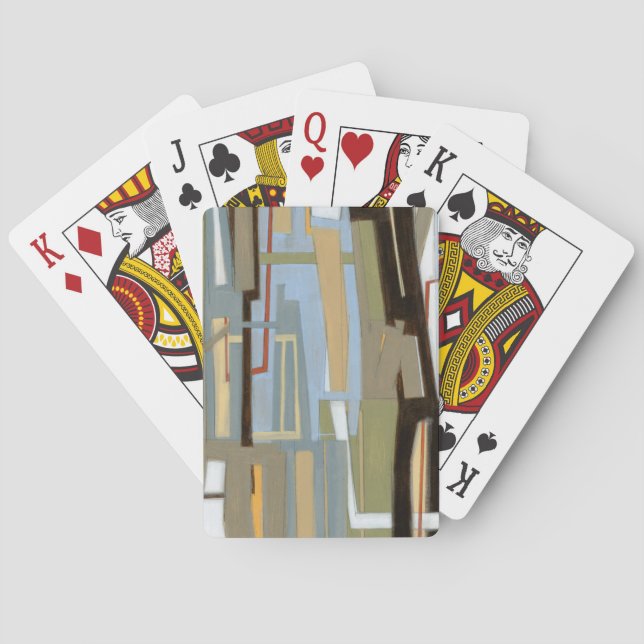 Modern Free Expression Painting by Norman Wyatt Poker Cards (Back)
