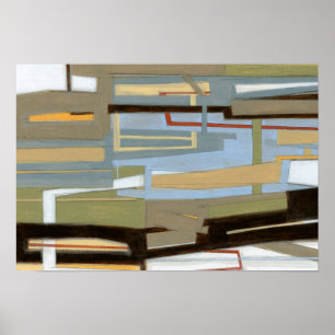 Modern Free Expression Painting by Norman Wyatt Poster