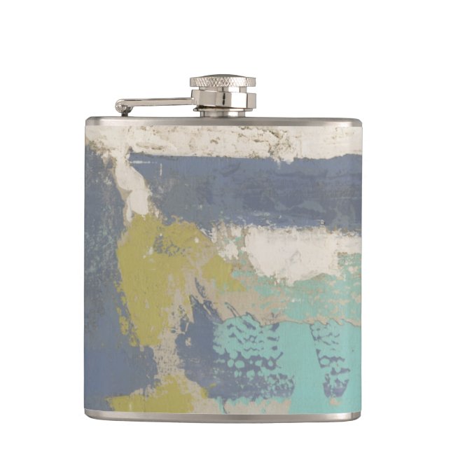 Modern Free Expression Painting Hip Flask (Front)
