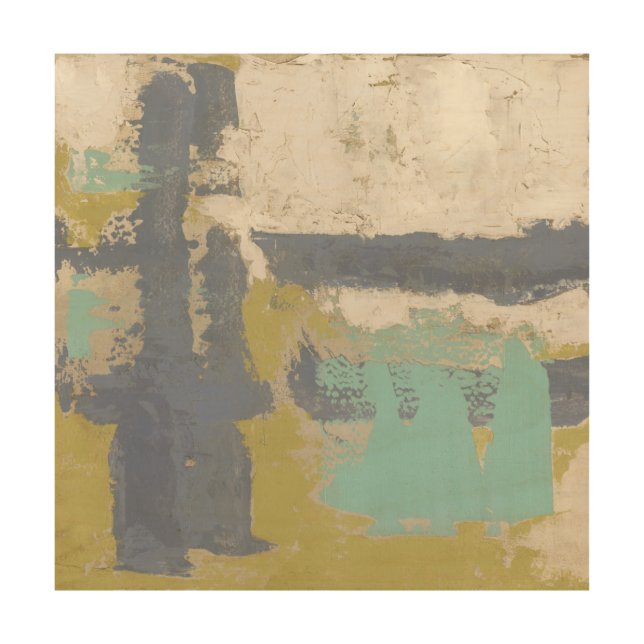 Modern Free Expression Painting Wood Wall Art (Front)