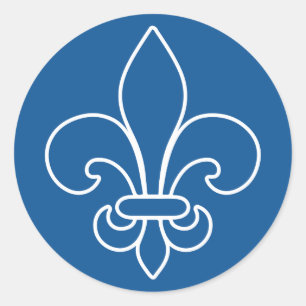 Modern French Fleur-de-lis Sticker x20
