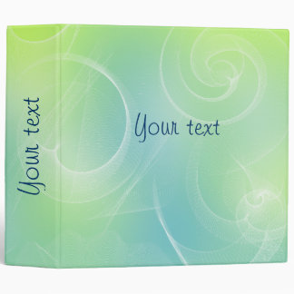 Modern fresh abstract design 3 ring binder