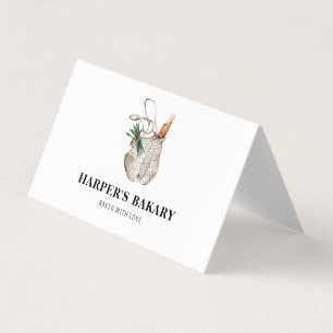 Modern Fresh Bakery Professional Logo Business Card