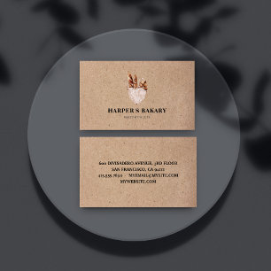 Modern Fresh Bakery Professional Logo Business Card