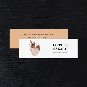 Modern Fresh Bakery Professional Logo Mini Business Card