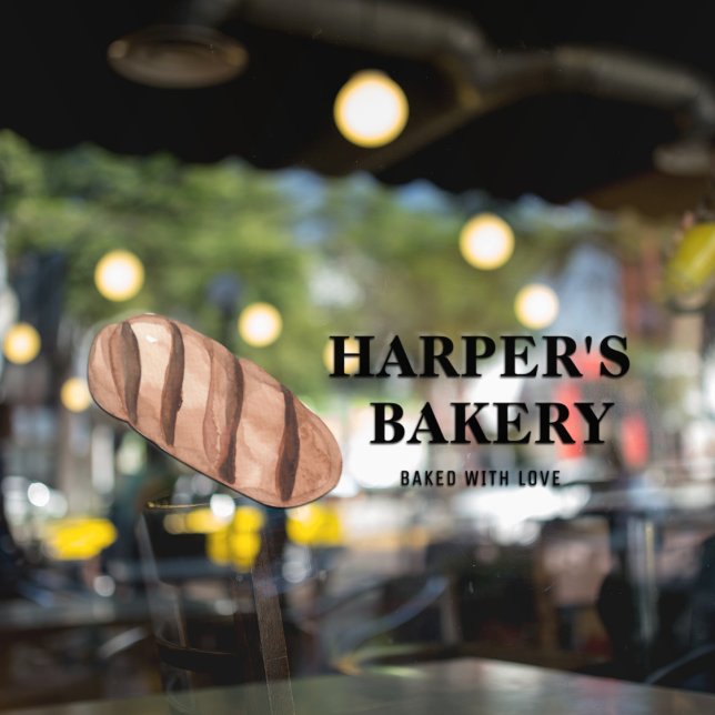 Modern Fresh Bakery Professional Logo Window Cling (Creator Uploaded)