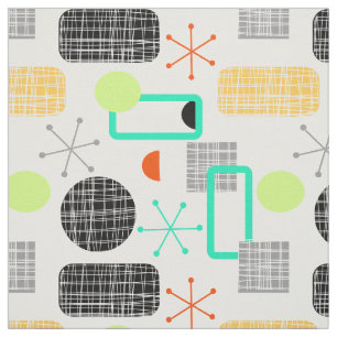 Modern Fresh Bright Geometric Pattern Fabric