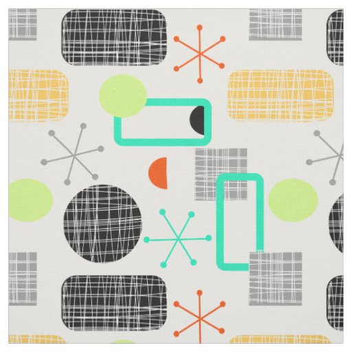 Modern Fresh Bright Geometric Pattern Fabric