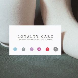 Modern Fresh Colorful Beauty Salon Loyalty Card