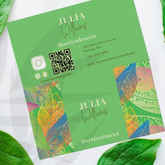 Modern Fresh Leaves on Green Horticulturist