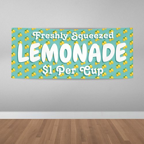 Modern Fresh Lemonade Stand Banner