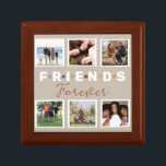 Modern Friends Forever Photo Collage Keepsake Gift Box<br><div class="desc">Celebrate your favorite moments with this modern Friends Forever photo collage, designed to showcase the people who mean the most. This stylish layout features six photo slots arranged on a soft beige background, combining warm tones and clean typography for a timeless look. Perfect for honoring friendship milestones, cherished memories, or...</div>