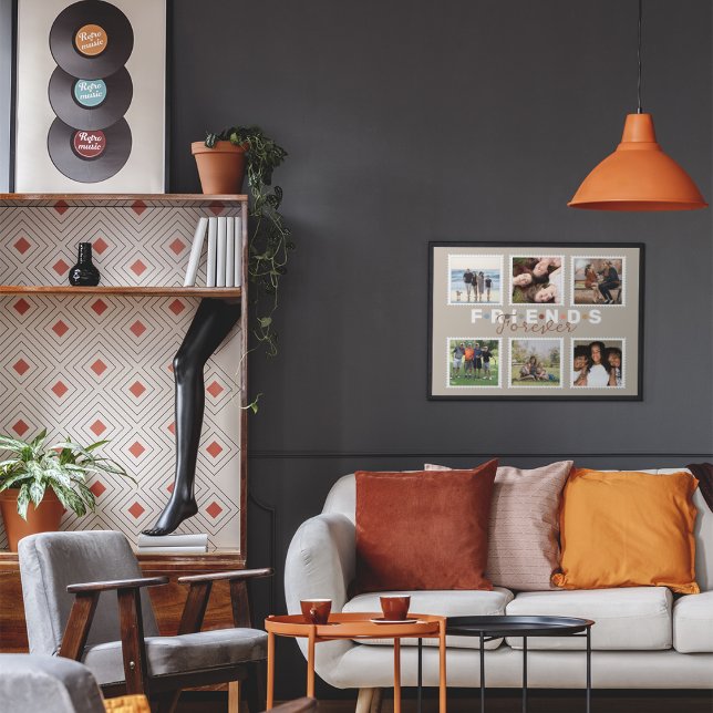 Modern Friends Forever Photo Collage Keepsake Poster (Creator Uploaded)