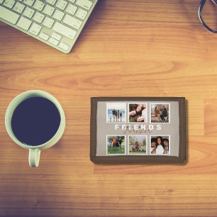 Modern Friends Forever Photo Collage Keepsake Trifold Wallet