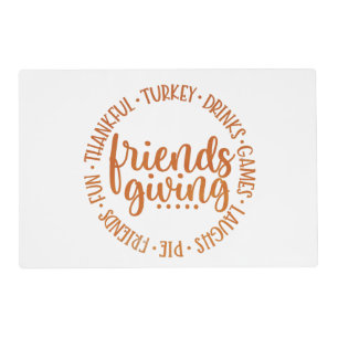 Modern Friendsgiving Placemat
