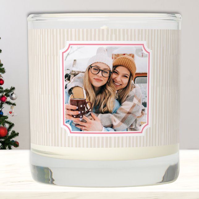 Modern Friendship Bestie Personalized Scented Candle (Friendship Best Friend Personalized Scented Candle)