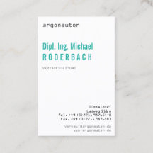 Modern, frisch, mit Monogram für Angeber