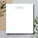 Modern From the Desk of Notepad<br><div class="desc">An elegant 'From the desk of' notepad which can be personalized with the inclusion of a name. The design is modern,  elegant and minimalist,  ideal for use at your home or work office.</div>