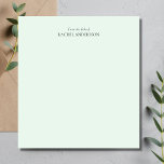 Modern From the Desk of Notepad<br><div class="desc">An elegant 'From the desk of' notepad which can be personalized with the inclusion of a name. The design is modern,  elegant and minimalist,  ideal for use at your home or work office.</div>