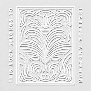 Modern "From the Library of" Ex Libris Bookplate Embosser