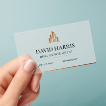 Modern Frosted Real Estate Agent| | Copper Luxury
