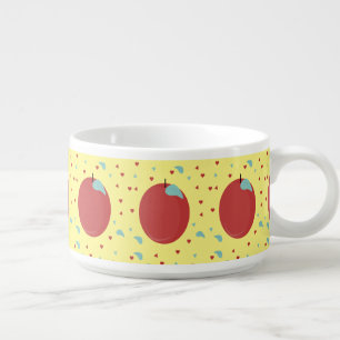 Modern Fruit Apple Pattern Sweet Bowl