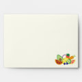 Modern Fruits and Vegetables Custom Patterned Envelope | Zazzle