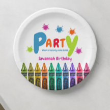 modern fun Art birthday party childrens