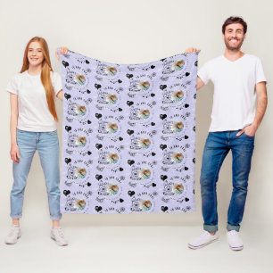 Modern Fun Birthday Grandson Typography Photo Fleece Blanket