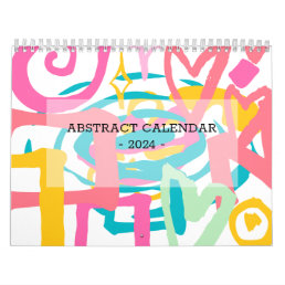 Modern Fun Collage Abstract Custom Photo Calendar