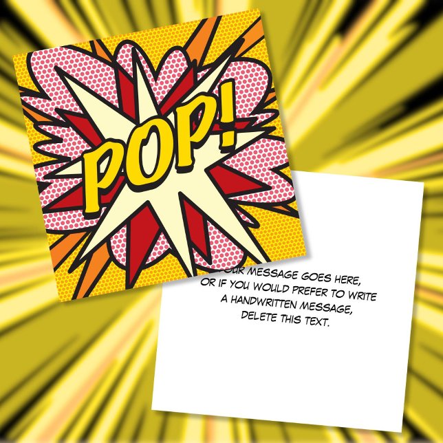 Modern Fun Colorful Comic Book POP Invitation (Modern Fun Colorful Comic Book POP Invitation)