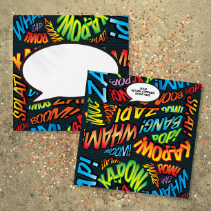 Modern Fun Comic Book Personalized Return Address Envelope