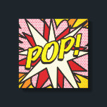 Modern Fun Comic Book POP Typographic Canvas Print<br><div class="desc">Fun trendy superhero comic book pop art canvas prints that are sure to add a splash of colour to a range of rooms in your home or office. An ideal way to treat yourself or someone that you know with these cool, unique comic con prints. Why not add some zap...</div>