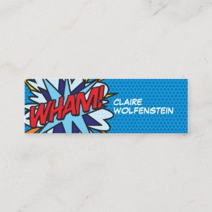 Modern Fun Comic Book WHAM Mini Business Card