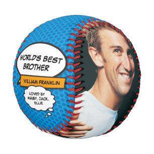 Modern Fun Cool Brother Comic Book Photo Baseball