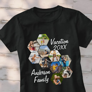 Modern Fun Custom 9 Images Collage Family Photos T-Shirt