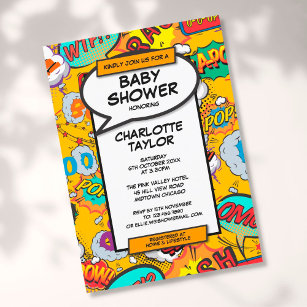 Modern Fun Gender Neutral Baby Shower Invitation