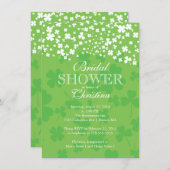 Modern Fun Irish Shamrock Bridal Shower Invitation (Front/Back)